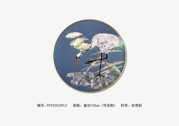 瑰宝重现，珐琅彩工艺装饰画，雅致生活的点睛之笔