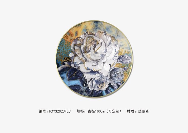 瑰宝重现，珐琅彩工艺装饰画，雅致生活的点睛之笔