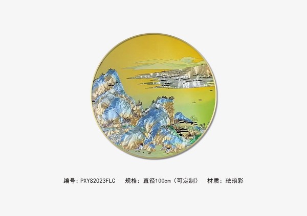 瑰宝重现，珐琅彩工艺装饰画，雅致生活的点睛之笔