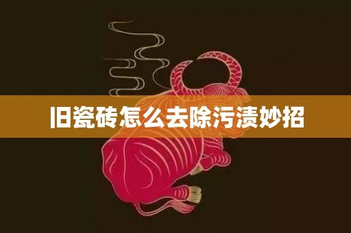 旧瓷砖怎么去除污渍妙招