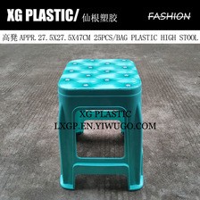 塑料凳高凳印花方凳时尚会议室凳子糖果色清新成人防滑凳餐桌椅