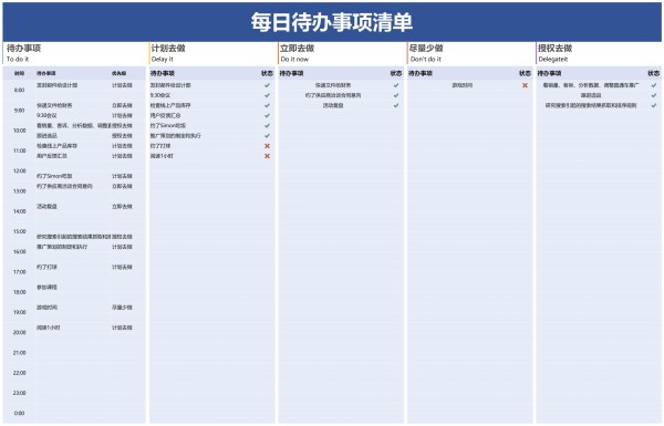 每日工作计划表模板免费下载（excel精选模板共11套）-趣帮office教程网