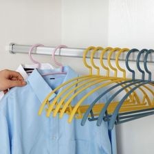 衣架家用防滑无痕衣挂成人挂式晾衣服架子半圆塑料衣架