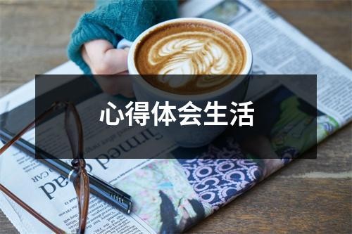 心得体会生活
