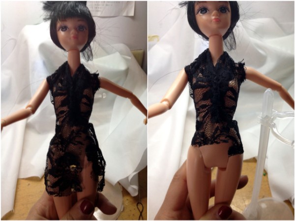 终于给娃娃做个衣服了！娃娃衣教程 第4步