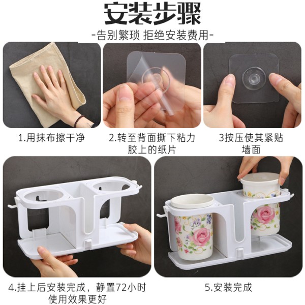 时光旧巷创意壁挂式陶瓷筷子筒沥水筷子笼筷子盒筷子筒