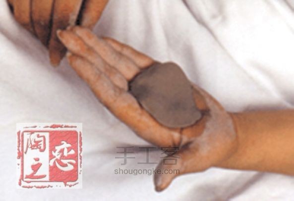 陶之恋--教你做一个陶瓷玫瑰 第4步