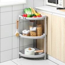 浴室角落三脚架 塑料可拆卸三角形置物架洗漱用品整理收纳置物架