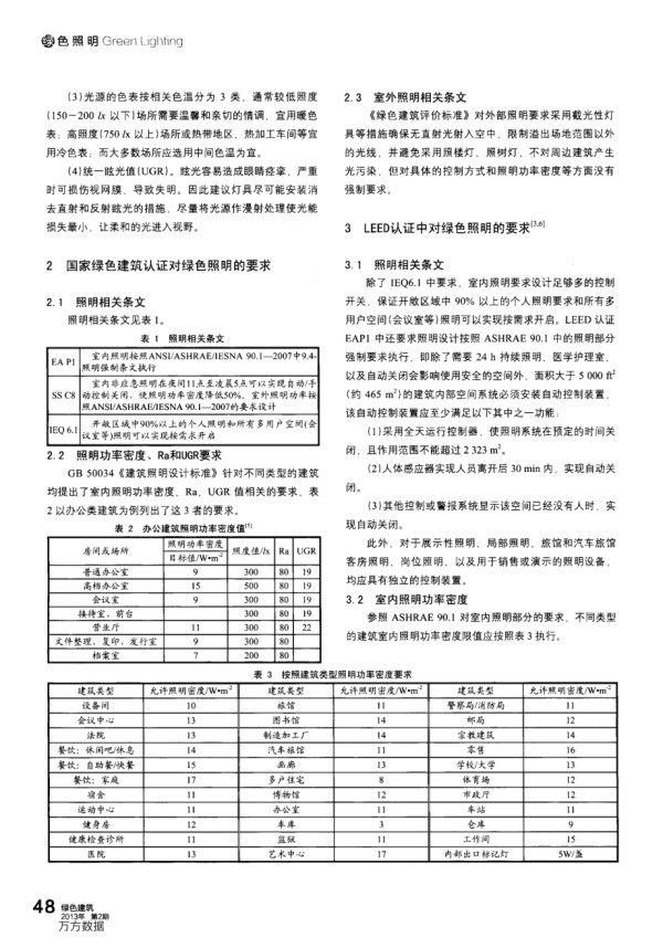 针对绿色建筑的绿色照明设计要求及案例分析.pdf_第2页
