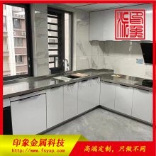 印象派 定制家装不锈钢橱柜厨房洗手盆储物收纳装饰柜带深化安装