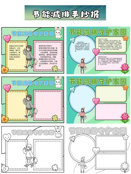 节能减排手抄报