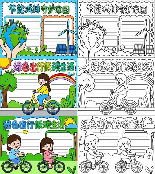 这次我制作了一份节能减排守护家园的手抄报呼吁大家一起关注环保