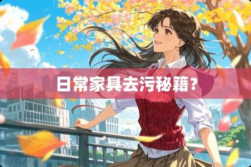 日常家具去污秘籍？