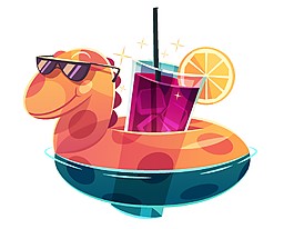 卡通手绘夏季度假矢量元素