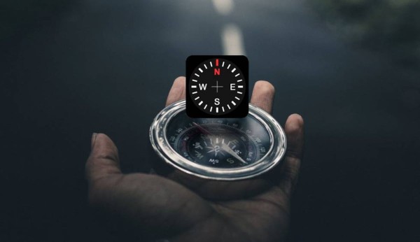 iPhone 上的指南针