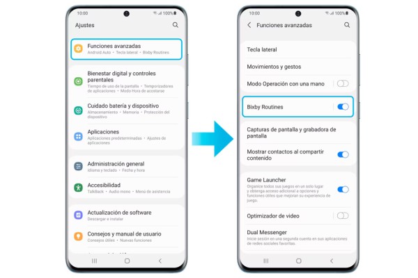 Configurar Bixby Routines