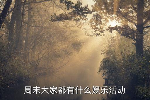 周末大家都有什么娱乐活动