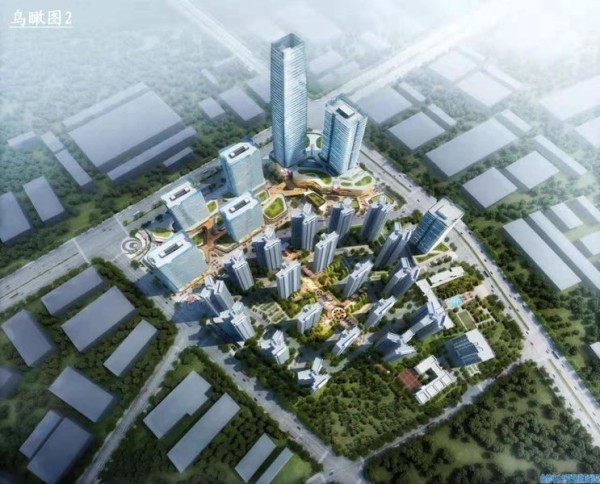 中集麒麟国际中心鸟瞰图