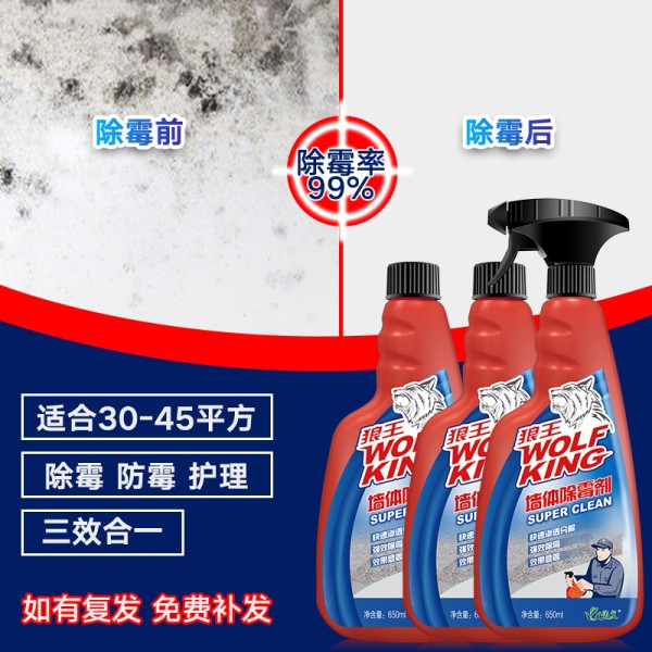伟复3瓶墙体墙面除霉剂墙纸发霉去霉点霉斑墙体除霉剂