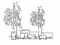 屋顶阳台绿化方案图CAD文件（景观设计标准版）