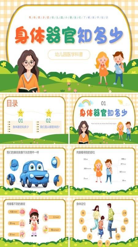 身体器官知多少幼儿园医学科普课件PPT