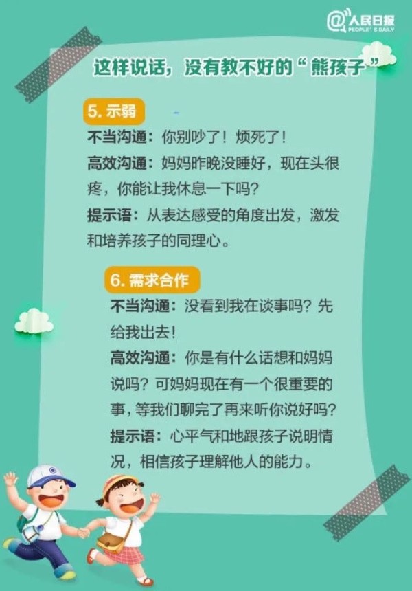 《人民日报》推荐的跟孩子高效沟通的12个科学办法,值得各位家长收藏学习。-幼师课件网第6张图片
