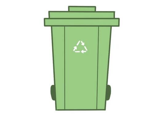 垃圾桶怎么画？可回收垃圾桶简笔画教程图片