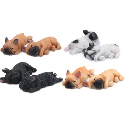 小号法国斗牛犬柴犬萌款睡不醒系列 diy冰箱贴公仔强力磁贴