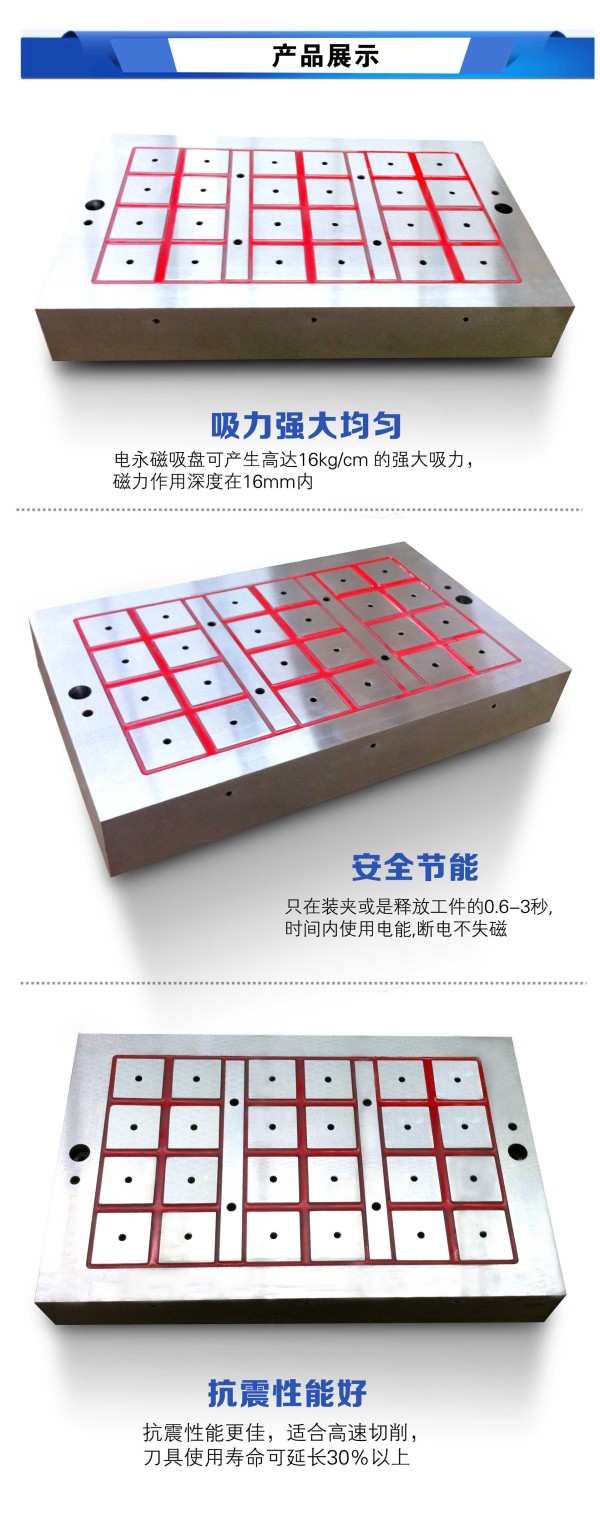 厂家直销电磁吸盘 加工中心防水防油电控永磁吸盘强力电磁吸盘示例图1