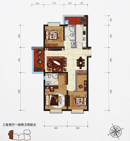 金科阳 光里A1户型