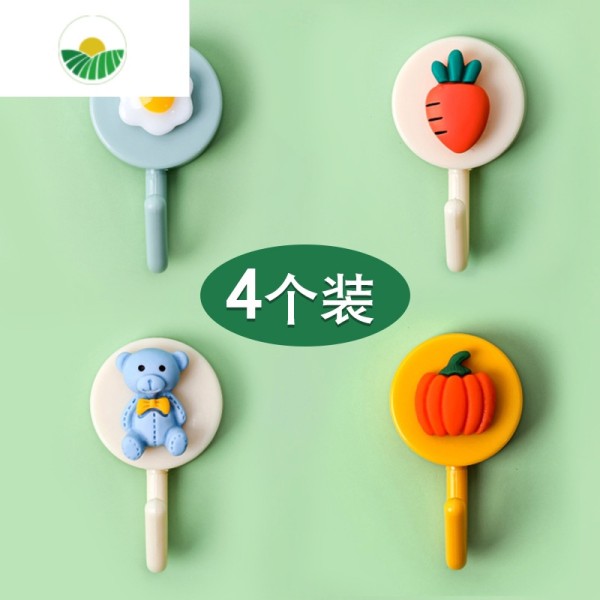三维工匠挂钩强力粘胶贴墙壁壁挂厨房创意可爱挂挂物钩