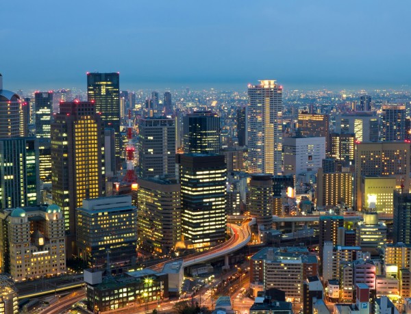 Osaka City at Night