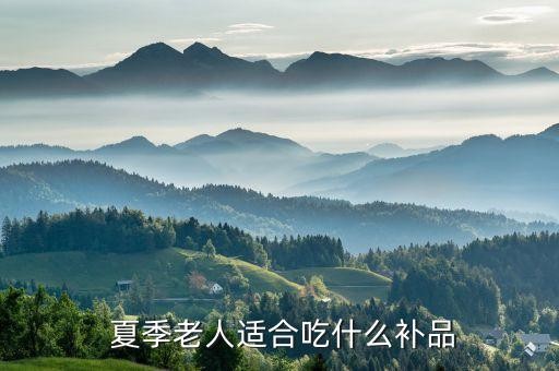  夏季老人适合吃什么补品