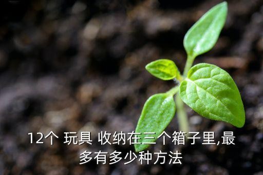 12个 玩具 收纳在三个箱子里,最多有多少种方法