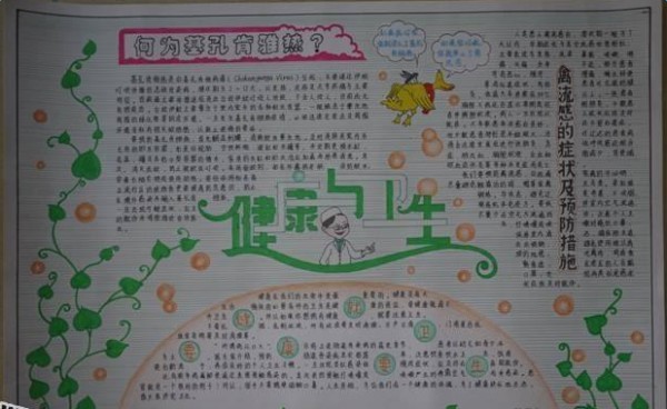卫生健康的手抄报