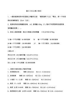 建筑小知识