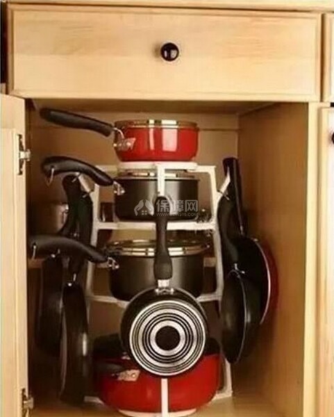 厨房锅具收纳妙招