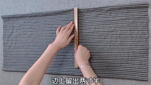 5元钱买个小布头，只裁三下简单缝一缝，穿上显高显瘦回头率超高