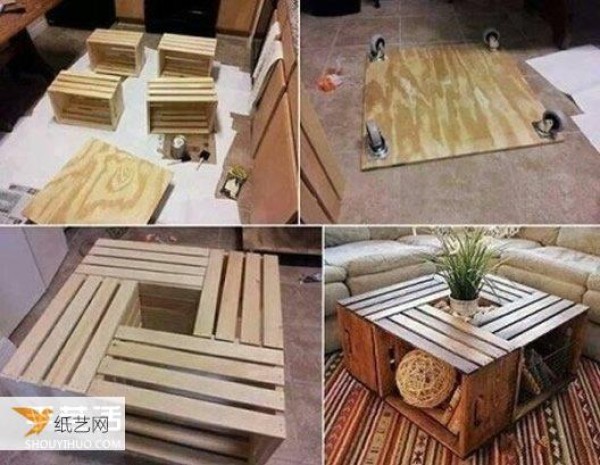 使用旧物改造的创意生活家居方法图解