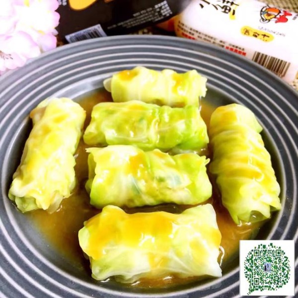 肉酿包菜卷的做法