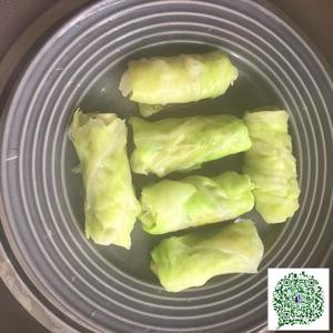 肉酿包菜卷的做法 步骤3