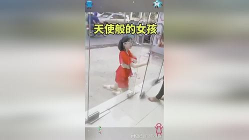天使般的女孩，积极面对生活