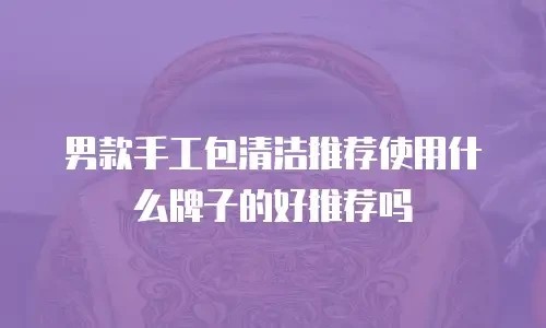 男款手工包清洁推荐使用什么牌子的好推荐吗