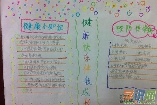 美好心灵快乐成长手抄报快乐成长手抄报