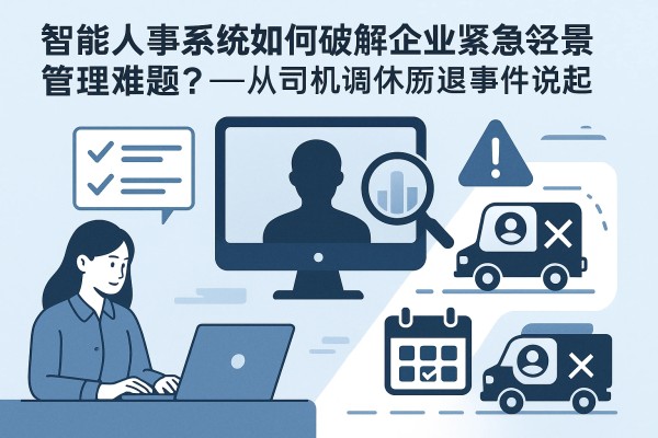 智能人事系统如何破解企业紧急场景管理难题？——从司机调休拒回事件说起