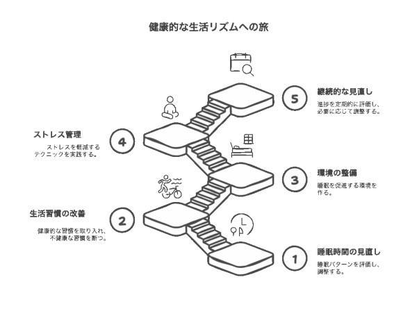 乱れた生活リズムを元に戻すのにかかる期間と段階的アプローチ