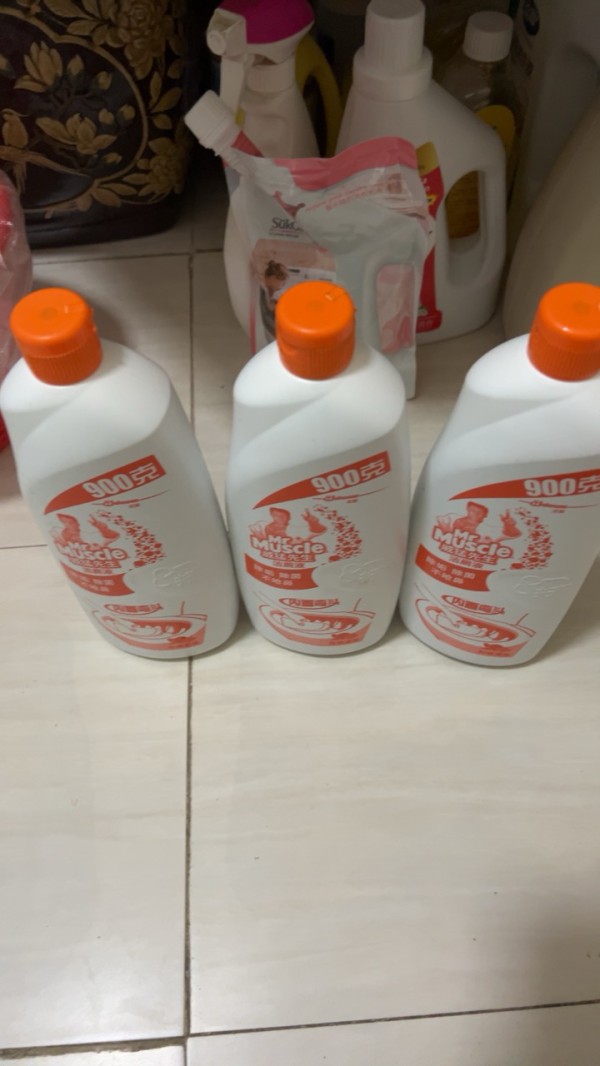 威猛先生洁厕液家用马桶去垢除菌洁厕清洁剂柑橘香900g*3大瓶厕所清洁剂洁厕灵洁厕剂洁厕精晒单图