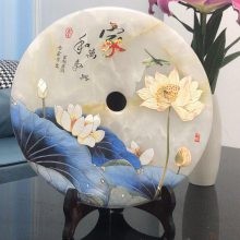 摆件家居饰品 客厅电视柜铝合金浮雕工艺品潮流款式 新特