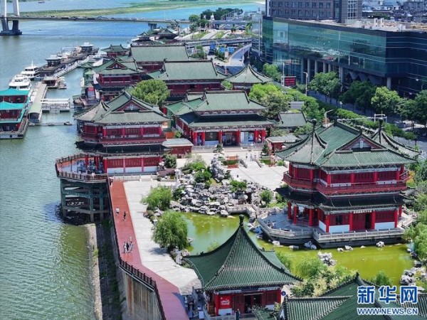南昌滕王阁景区。新华网发