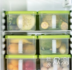 百露抽屉式冰箱收纳储物盒（绿色，密封圈）_新浪众测